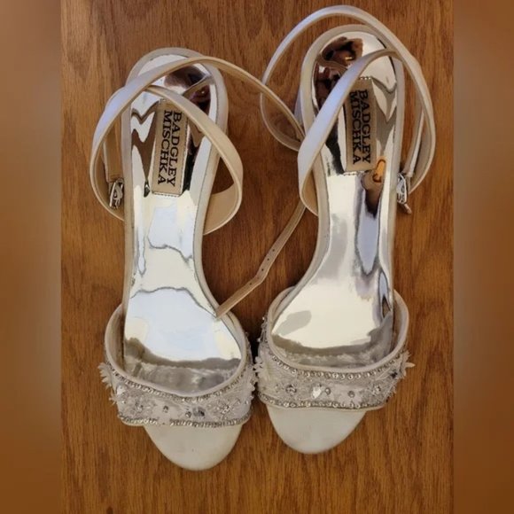Worn Once Badgley Mischka Taylin Ankle Strap Sandal - Picture 2 of 8